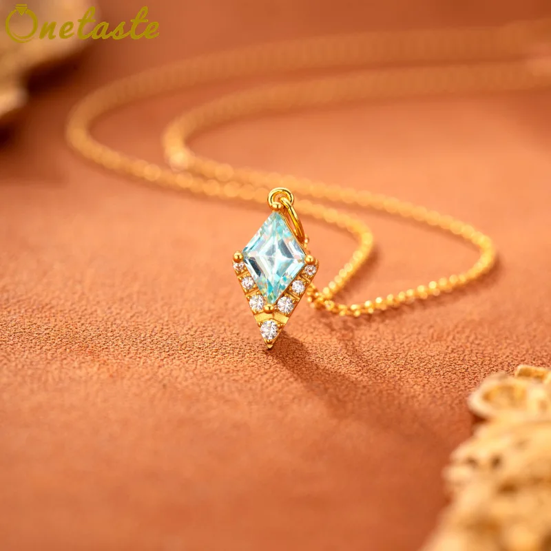 S925 Silver Blue Cubic Zirconia Pendant Necklace For Women Shiny Gold Plated Thin Chain Geometric Trendy Dainty Necklaces Gift
S925 Silver Blue Cubic Zirconia Pendant Necklace For Women Shiny Gold Plated Thin Chain Geometric Trendy Dainty Necklaces Gift