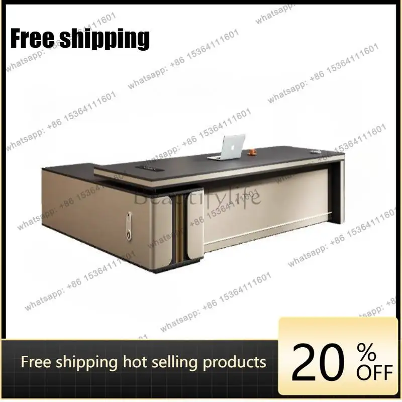 zj. Office CEO Desk Boss Desk and Chair Combo Modern Light Luxury Office Furniture
zj. Office CEO Desk Boss Desk and Chair Combo Modern Light Luxury Office Furniture