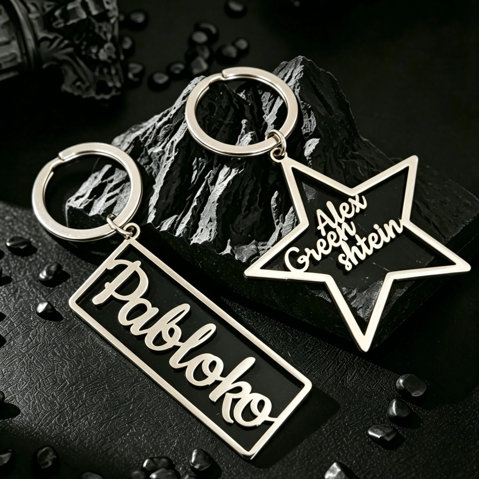 Personalized Stainless Steel Keychain Custom Engraved Name Text Rectangle Heart Star Crown Shape Symbols Key Ring Jewelry Gift
Personalized Stainless Steel Keychain Custom Engraved Name Text Rectangle Heart Star Crown Shape Symbols Key Ring Jewelry Gift