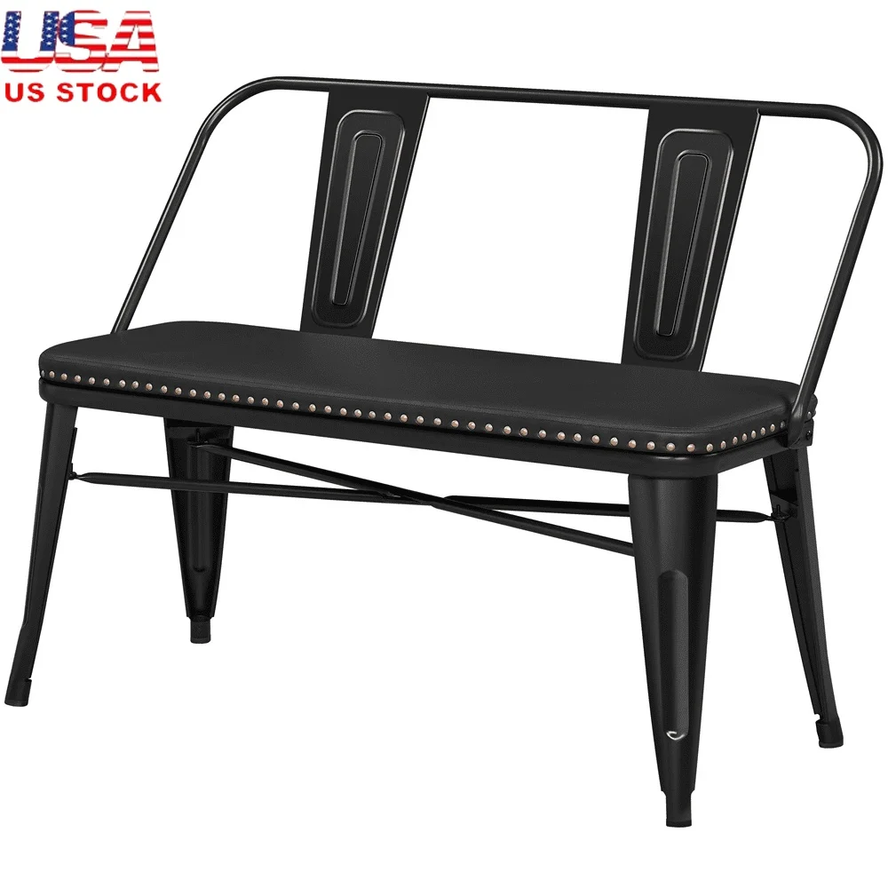 Industrial Metal Dining Bench with Cushioned Seat Removable Backrest Stable Design Easy Assembly Versatile Indoor Outdoor Use
Industrial Metal Dining Bench with Cushioned Seat Removable Backrest Stable Design Easy Assembly Versatile Indoor Outdoor Use