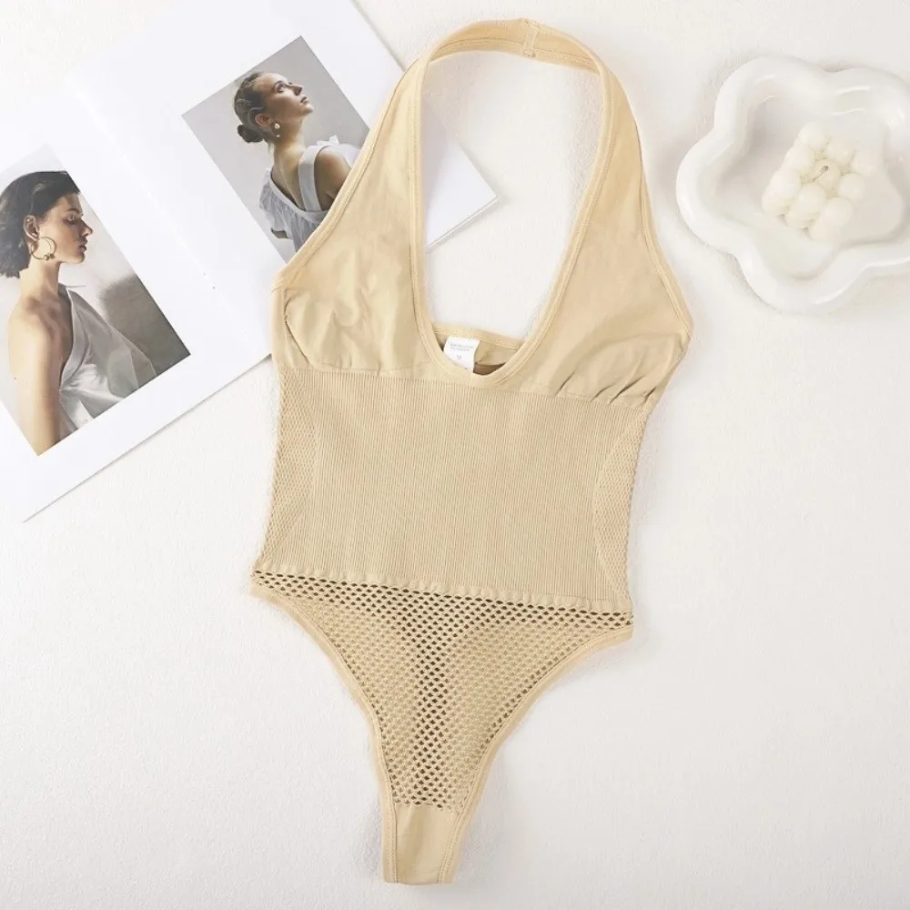 Seamless Halter Bodysuit Shapewear G-string Belly Contracting Girdle Body Shaping Underwear Tummy Control Hollow Waist Trainer
Seamless Halter Bodysuit Shapewear G-string Belly Contracting Girdle Body Shaping Underwear Tummy Control Hollow Waist Trainer
