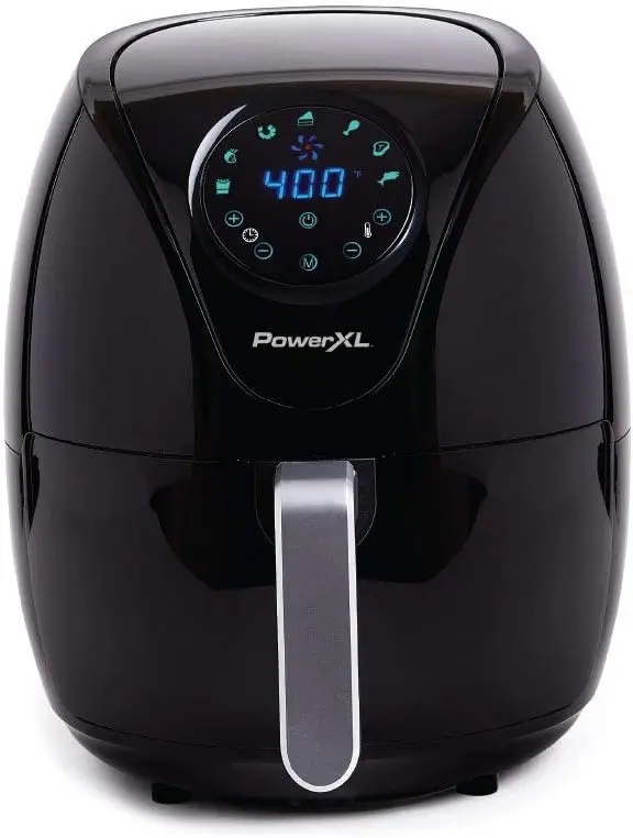 Air Fryer 7 QT Maxx Classic, Extra Hot Air Fry, Cook, Crisp, Broil, Roast, Bake, High Gloss Finish, Nonstick, Black
Air Fryer 7 QT Maxx Classic, Extra Hot Air Fry, Cook, Crisp, Broil, Roast, Bake, High Gloss Finish, Nonstick, Black