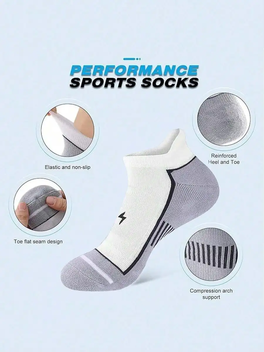 Performance Sports Socks For Men Cushioned Low Cut Running Comfortable Elastic Non-Slip
Performance Sports Socks For Men Cushioned Low Cut Running Comfortable Elastic Non-Slip