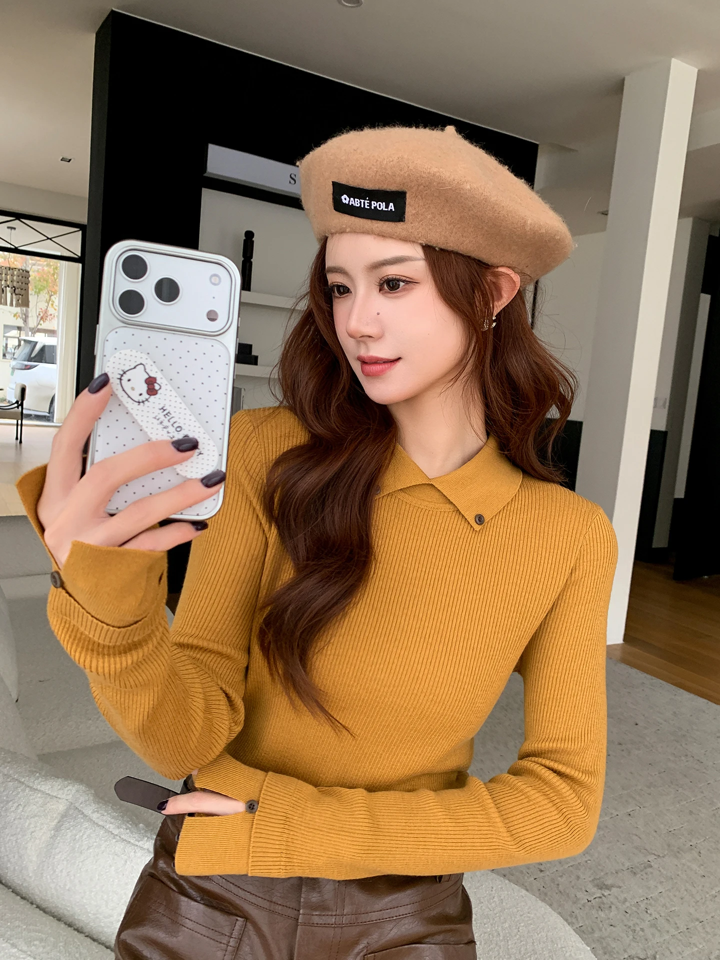 Women's Camere Knitted Sweater ort Thin Long Sve Inner Wear Collar Breathable Soft Regular Fit Spring Autumn Top
Women's Camere Knitted Sweater ort Thin Long Sve Inner Wear Collar Breathable Soft Regular Fit Spring Autumn Top