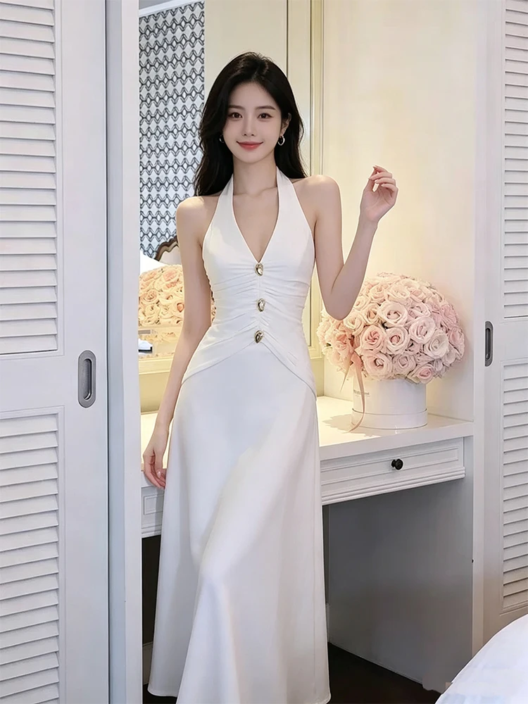 Elegant White Off-Shoulder Long Dress Women's Fashion High Waist A-Line Skirt Ball Gown Style Wedding Dress Luxury Slimming
Elegant White Off-Shoulder Long Dress Women's Fashion High Waist A-Line Skirt Ball Gown Style Wedding Dress Luxury Slimming