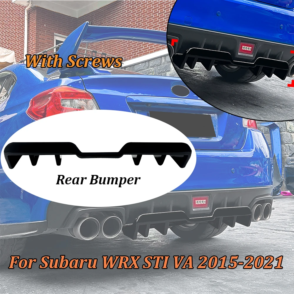 For Subaru WRX STI VA 2015-2021 Car Rear Bumper Lip Splitter Diffuser Exterior Accessories Cars ABS Body Kit With Screws
For Subaru WRX STI VA 2015-2021 Car Rear Bumper Lip Splitter Diffuser Exterior Accessories Cars ABS Body Kit With Screws