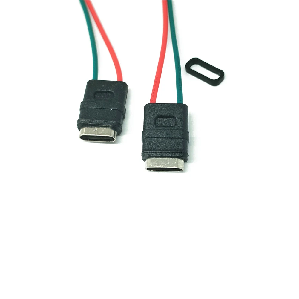 5PCS 2Pin USB 3.1 Type-C Connector Welding Wire Waterproof Female Socket Rubber Ring High Current Fast Charging Port Cable
5PCS 2Pin USB 3.1 Type-C Connector Welding Wire Waterproof Female Socket Rubber Ring High Current Fast Charging Port Cable