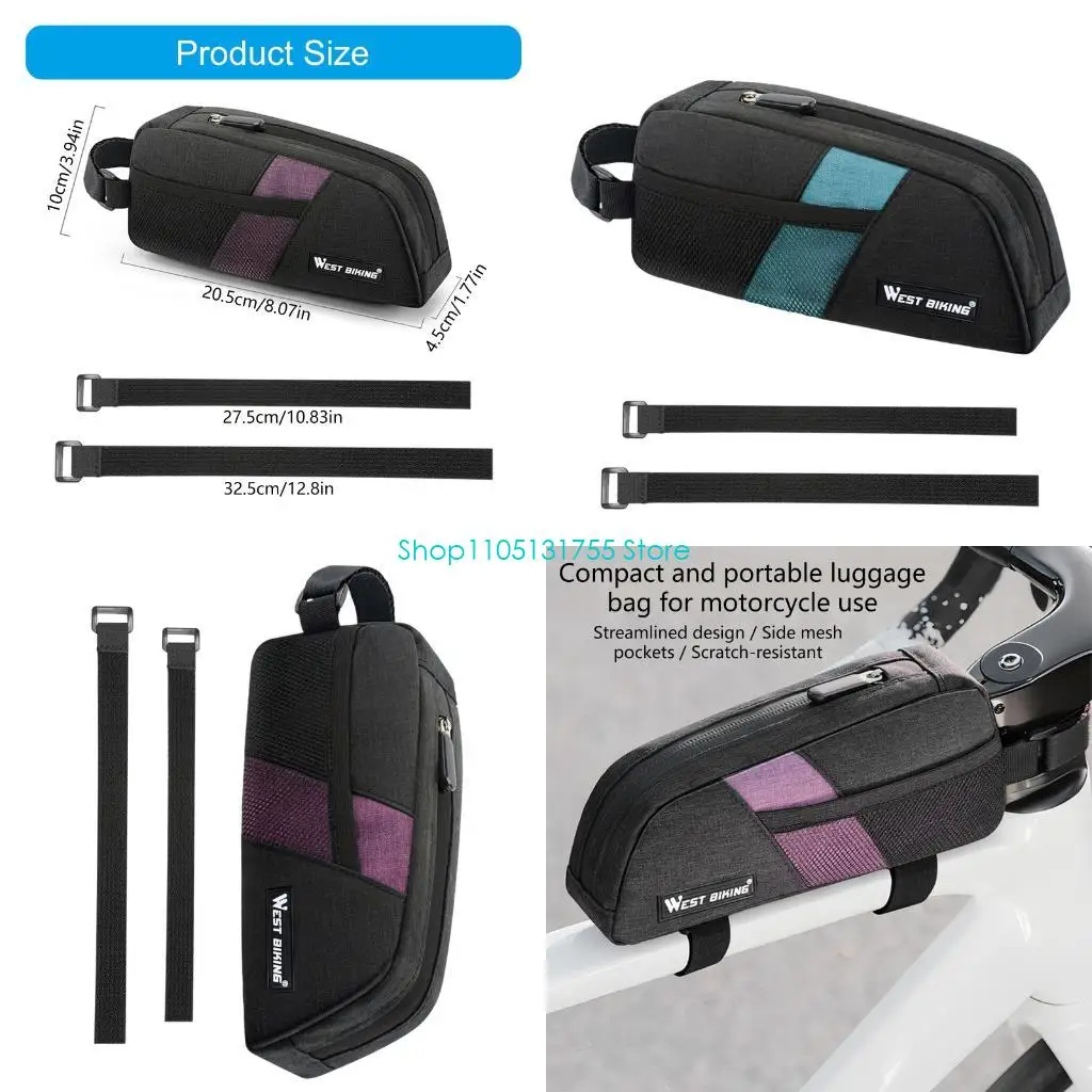 K0EF Bicycles Frame Bag Front Saddles Bike Front Top Tube Bag Cycling Accessory
K0EF Bicycles Frame Bag Front Saddles Bike Front Top Tube Bag Cycling Accessory