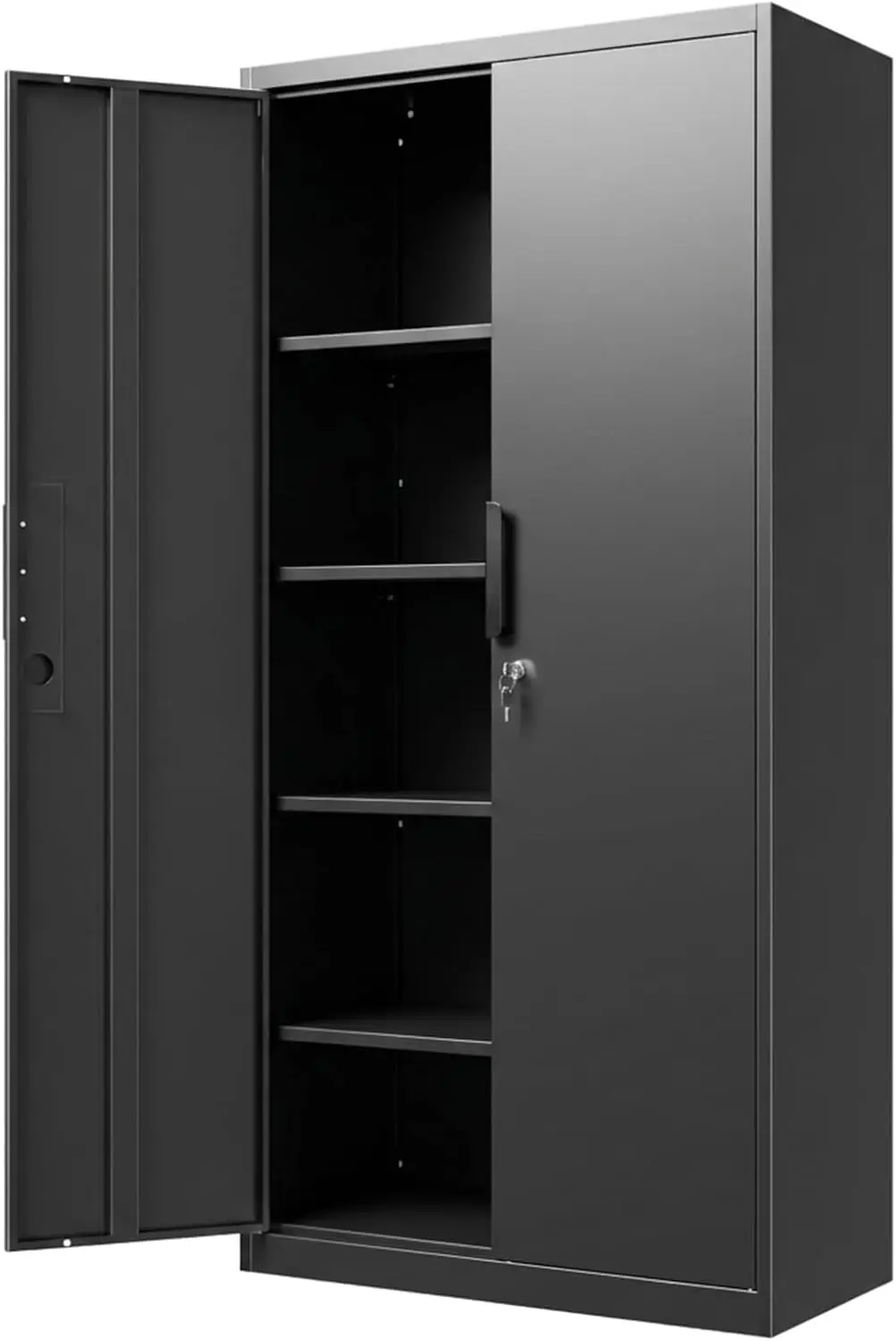 Metal Garage Storage Cabinet with Lock, 71' Tall Steel Storage Locker with 4 Adjustable Shelves
Metal Garage Storage Cabinet with Lock, 71' Tall Steel Storage Locker with 4 Adjustable Shelves