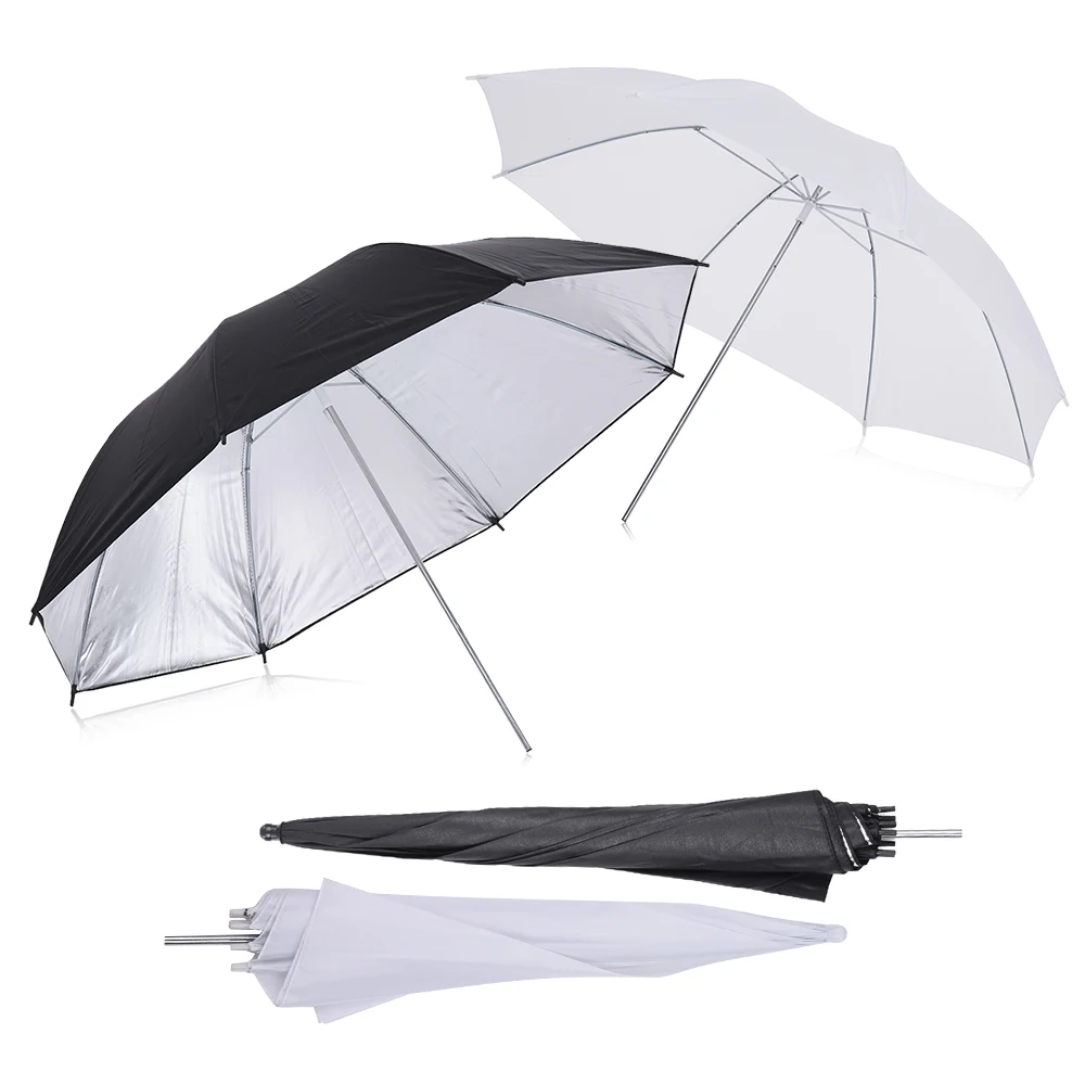 Off Camera Double Speedlight Flash Shoe Mount Soft Umbrella Kit 2 * 2m Light Stand +2 * 83cm Translucent White Soft Umbre
Off Camera Double Speedlight Flash Shoe Mount Soft Umbrella Kit 2 * 2m Light Stand +2 * 83cm Translucent White Soft Umbre