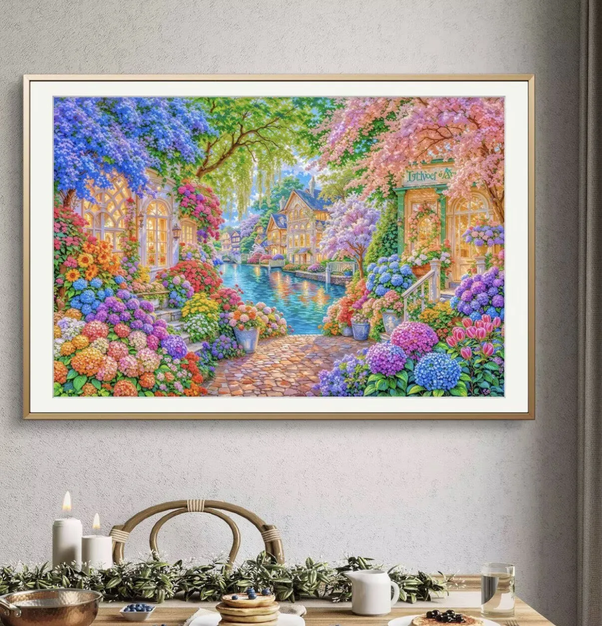 9CT 14ct Flowrs Town Printed Kit Cross Stitch Embroidery DIY Needlework Home Decor Crafts With Needles Threads 76 Colors
9CT 14ct Flowrs Town Printed Kit Cross Stitch Embroidery DIY Needlework Home Decor Crafts With Needles Threads 76 Colors