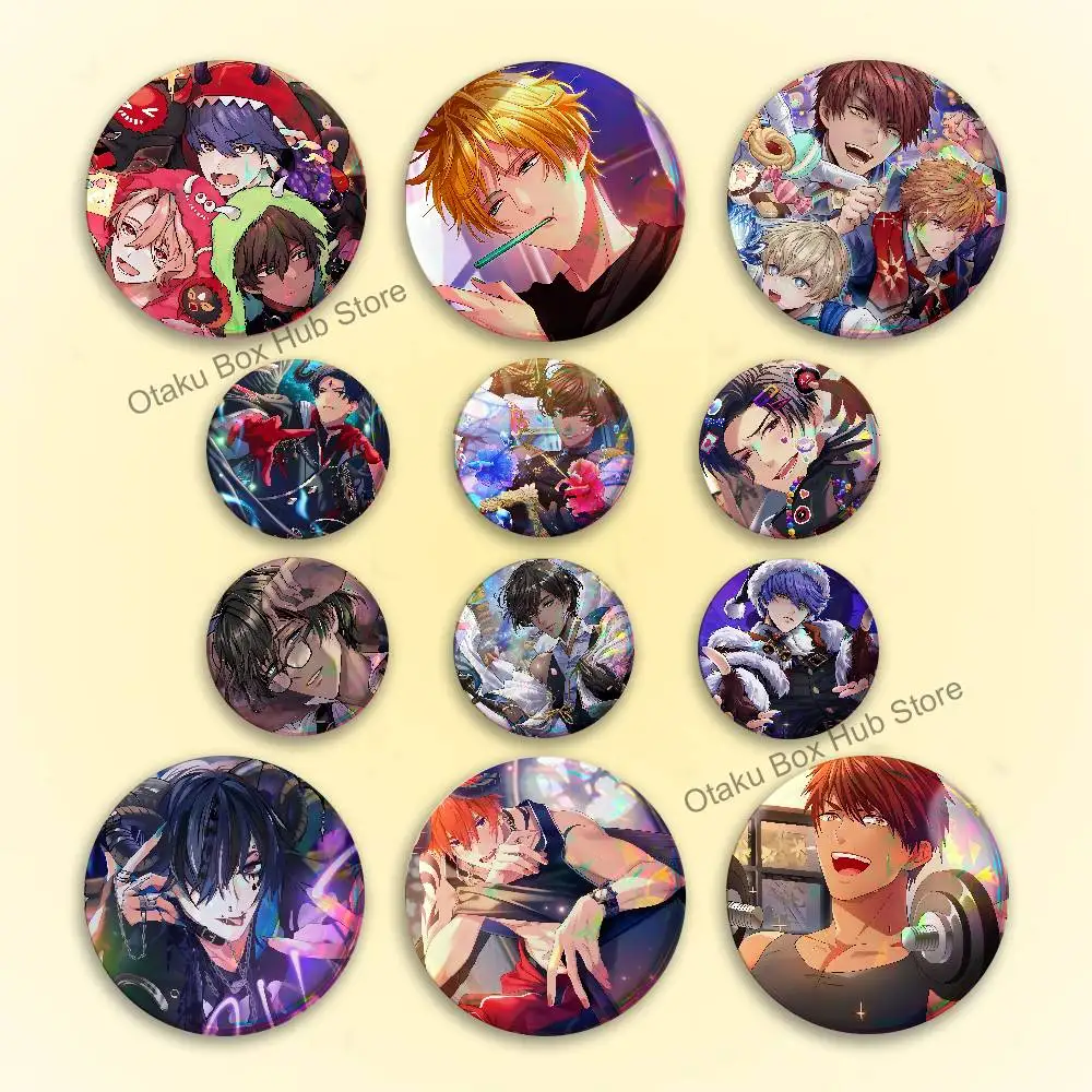 Game O-Obey Me Laser reflective round badges pins bag clothing decorations collectibles gifts for friends
Game O-Obey Me Laser reflective round badges pins bag clothing decorations collectibles gifts for friends