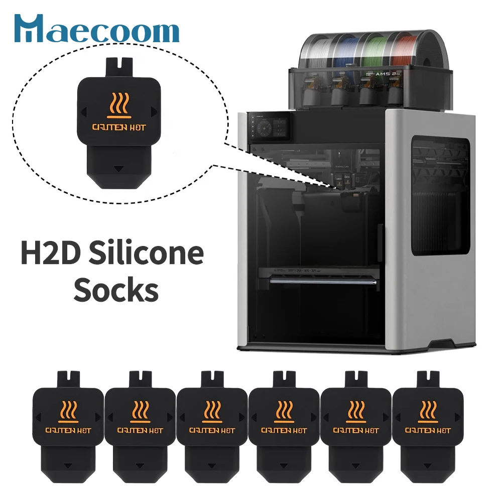 4/8/12pcs Original Bambu Lab Silicone Socks for H2D Hotend Spare Parts Bambulab H2D Hot End Cover 3D Printer Accessories
4/8/12pcs Original Bambu Lab Silicone Socks for H2D Hotend Spare Parts Bambulab H2D Hot End Cover 3D Printer Accessories