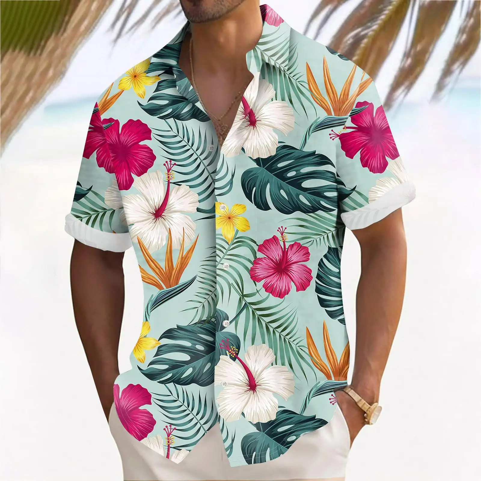 Fashion Holiday Men's Hawaiian Shirt Flower Plant 3D Printed Outdoor Casual Lapel Tops Summer Cool Breathable Short Sleeve Shirt
Fashion Holiday Men's Hawaiian Shirt Flower Plant 3D Printed Outdoor Casual Lapel Tops Summer Cool Breathable Short Sleeve Shirt