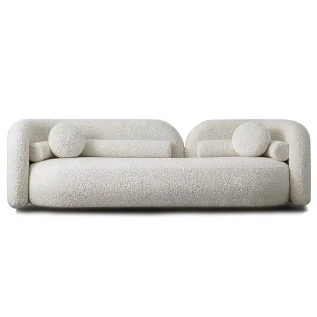 Nordic Italian Minimalist 3 Seater White Velvet Upholstered Fabric Sofa High Quality Living Room Warehouse School Hot Selling
Nordic Italian Minimalist 3 Seater White Velvet Upholstered Fabric Sofa High Quality Living Room Warehouse School Hot Selling