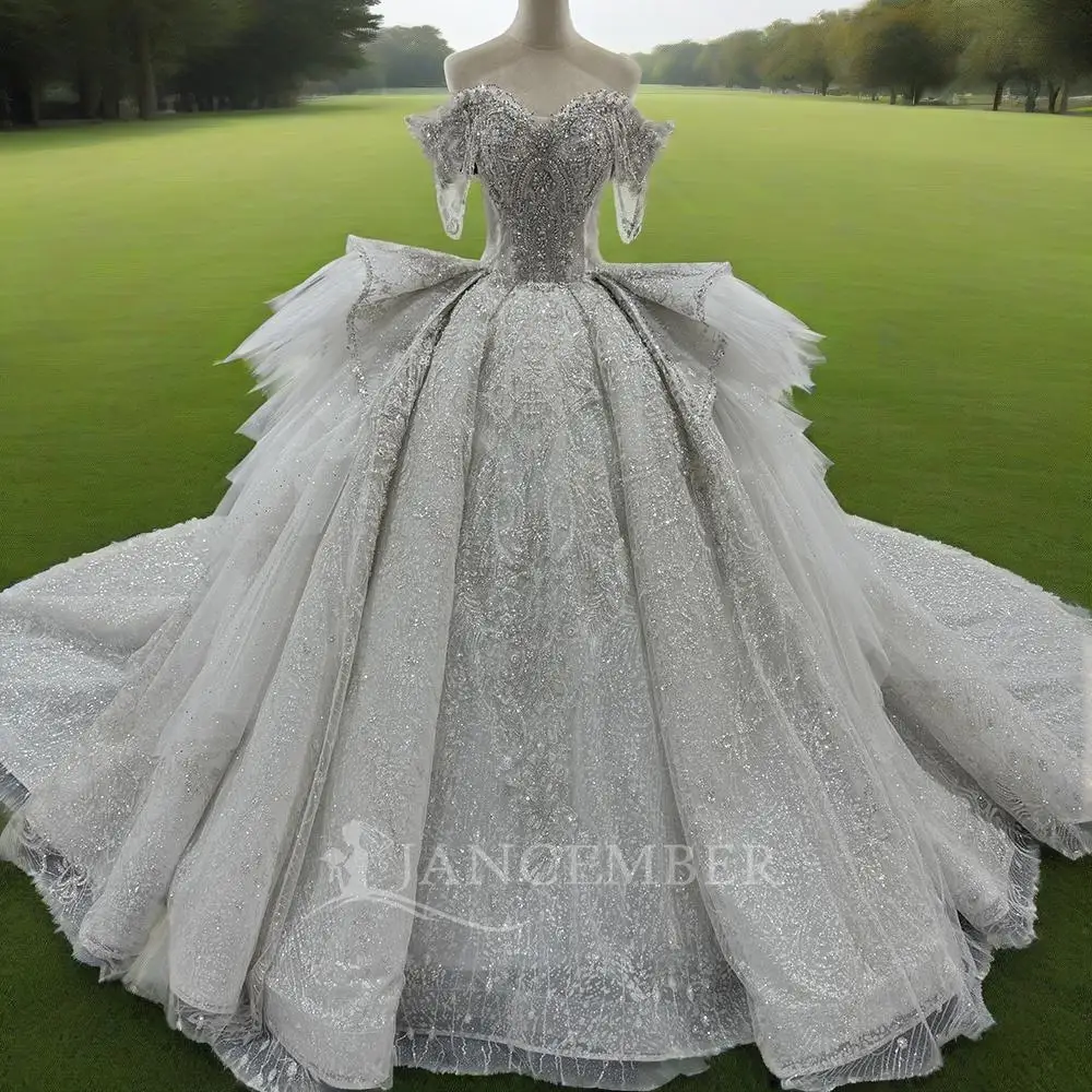Customized Wedding Dresses 2025 Short Sleeve Bride Dress Tassel Crystal Lace Appliques Scoop Bridal Gown Vestido De Novia
Customized Wedding Dresses 2025 Short Sleeve Bride Dress Tassel Crystal Lace Appliques Scoop Bridal Gown Vestido De Novia