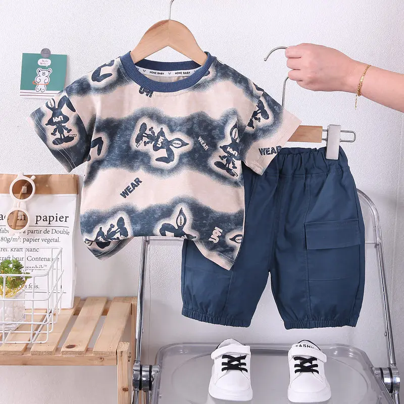 Children Summer Casual Clothes Suit Kids Boys Girls T-Shirt Short Pants 2pcs/set Kids Infant Coat Toddler Suit 1 2 3 4 5 Years
Children Summer Casual Clothes Suit Kids Boys Girls T-Shirt Short Pants 2pcs/set Kids Infant Coat Toddler Suit 1 2 3 4 5 Years