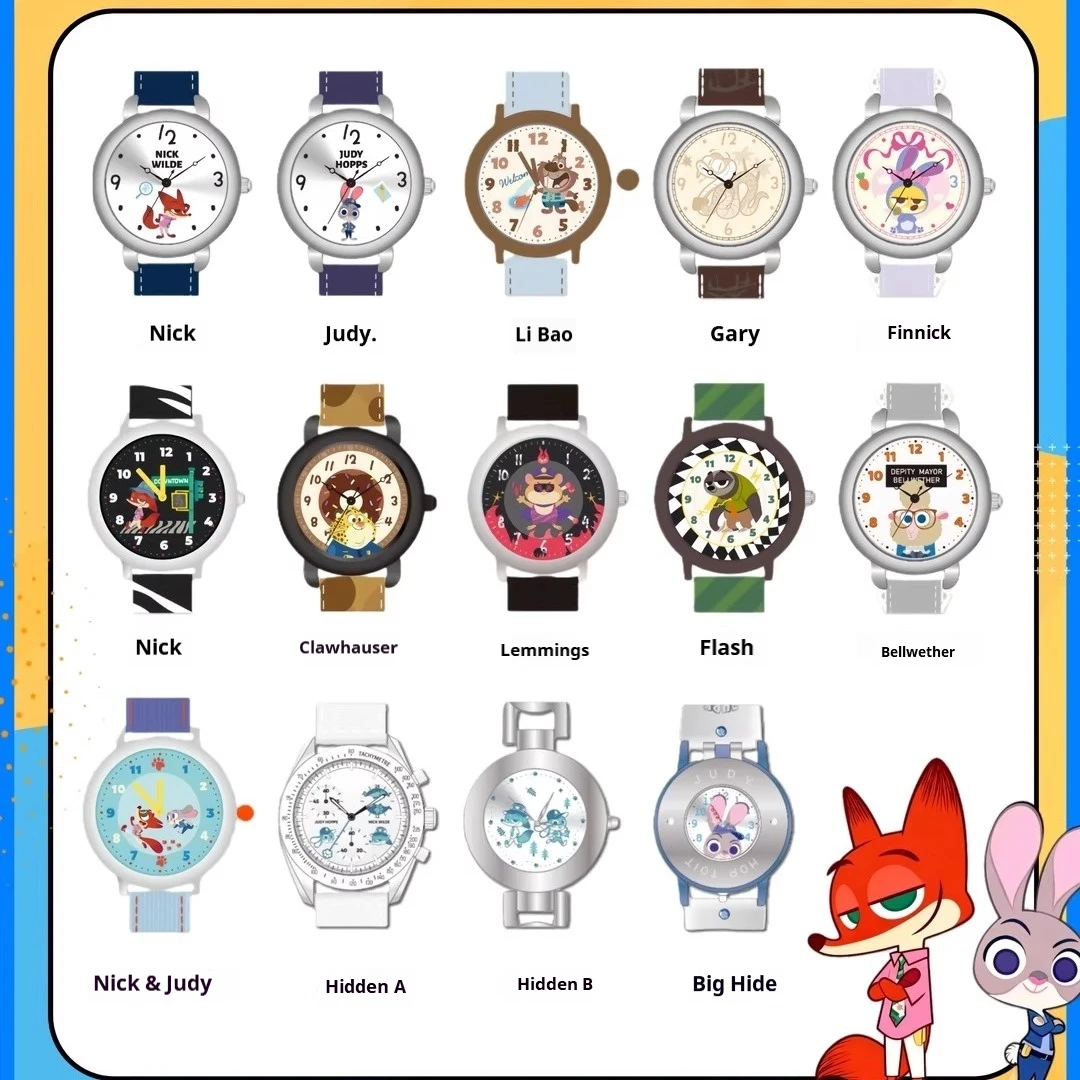 New Disney Zootopia Cute Cartoon Watch Mystery Box Collectible Fashion Accessories Wristwatch Blind Box Gift For Kids Girls Fans
New Disney Zootopia Cute Cartoon Watch Mystery Box Collectible Fashion Accessories Wristwatch Blind Box Gift For Kids Girls Fans