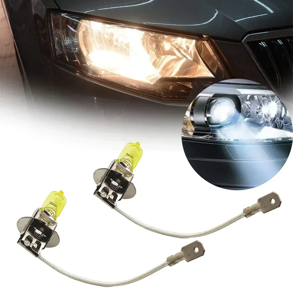 2pcs H3 55W Car Halogen Headlight Bulbs Yellow Auto Fog Light Replacement Part 3000K Car Headlight Lamp
2pcs H3 55W Car Halogen Headlight Bulbs Yellow Auto Fog Light Replacement Part 3000K Car Headlight Lamp