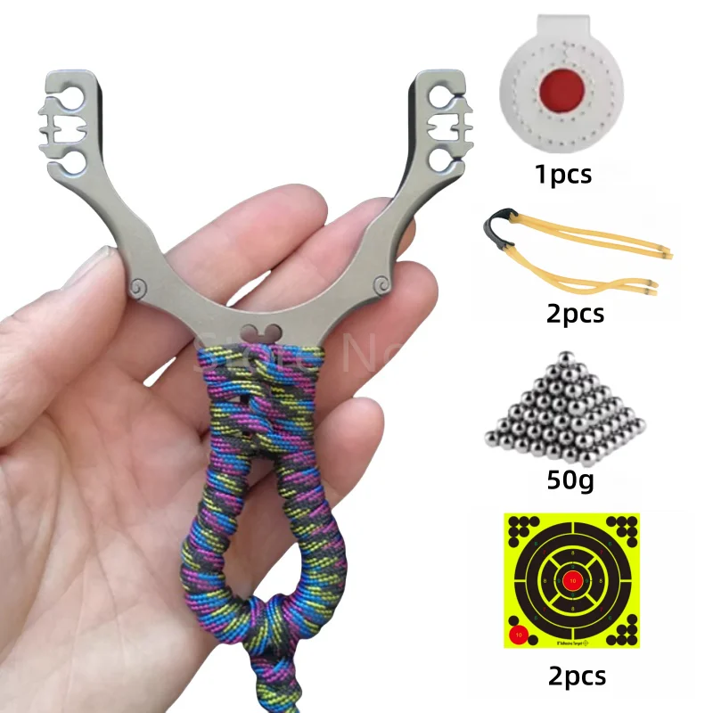 Outdoor TC21 Titanium Alloy Double Card Round Rubber Band Slingshot Quick Shooting Flat Rubber Band Card Ball Design Toy
Outdoor TC21 Titanium Alloy Double Card Round Rubber Band Slingshot Quick Shooting Flat Rubber Band Card Ball Design Toy