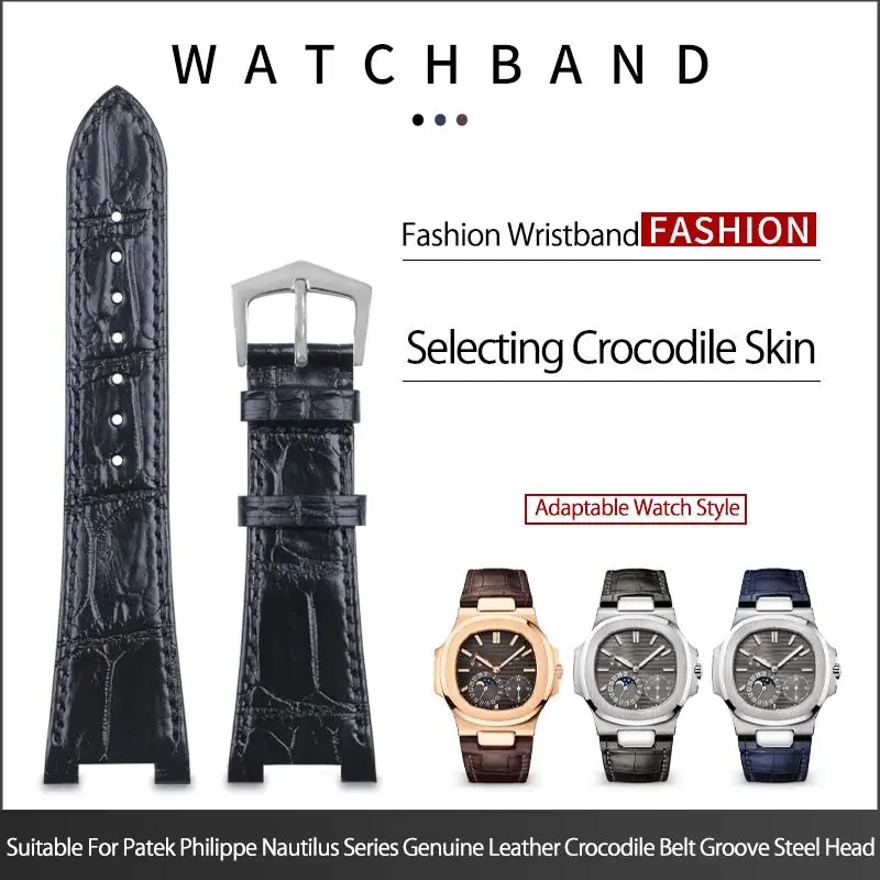 TINTAG Top Quality Watchband For PATEK Strap For PHILIPPE Watch Band Alligator Belt 25x12mm Crocodile Skin Leather Watchband
TINTAG Top Quality Watchband For PATEK Strap For PHILIPPE Watch Band Alligator Belt 25x12mm Crocodile Skin Leather Watchband