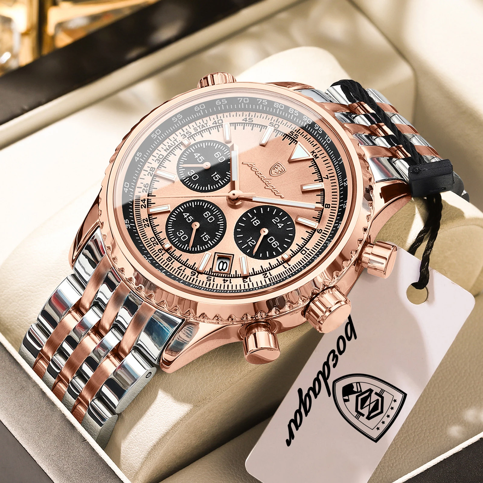 POEDAGAR Luxury Business Men's Watch Waterproof Luminous Date Chronograph Man Watch Quartz Stainless Steel Sport Watches For Men
POEDAGAR Luxury Business Men's Watch Waterproof Luminous Date Chronograph Man Watch Quartz Stainless Steel Sport Watches For Men