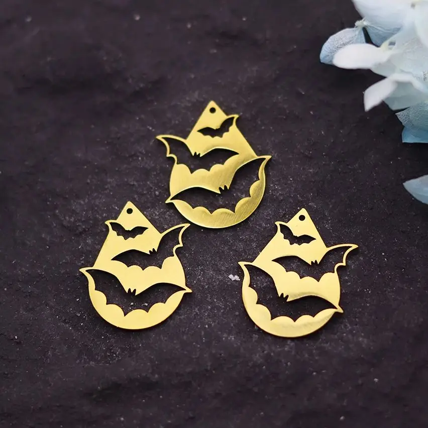 3pcs Halloween Bat Waterdrop Charms for Jewelry Making Bracelets Earrings Stainless Steel Pendant DIY Handmade Cartoon Kids Gift
3pcs Halloween Bat Waterdrop Charms for Jewelry Making Bracelets Earrings Stainless Steel Pendant DIY Handmade Cartoon Kids Gift