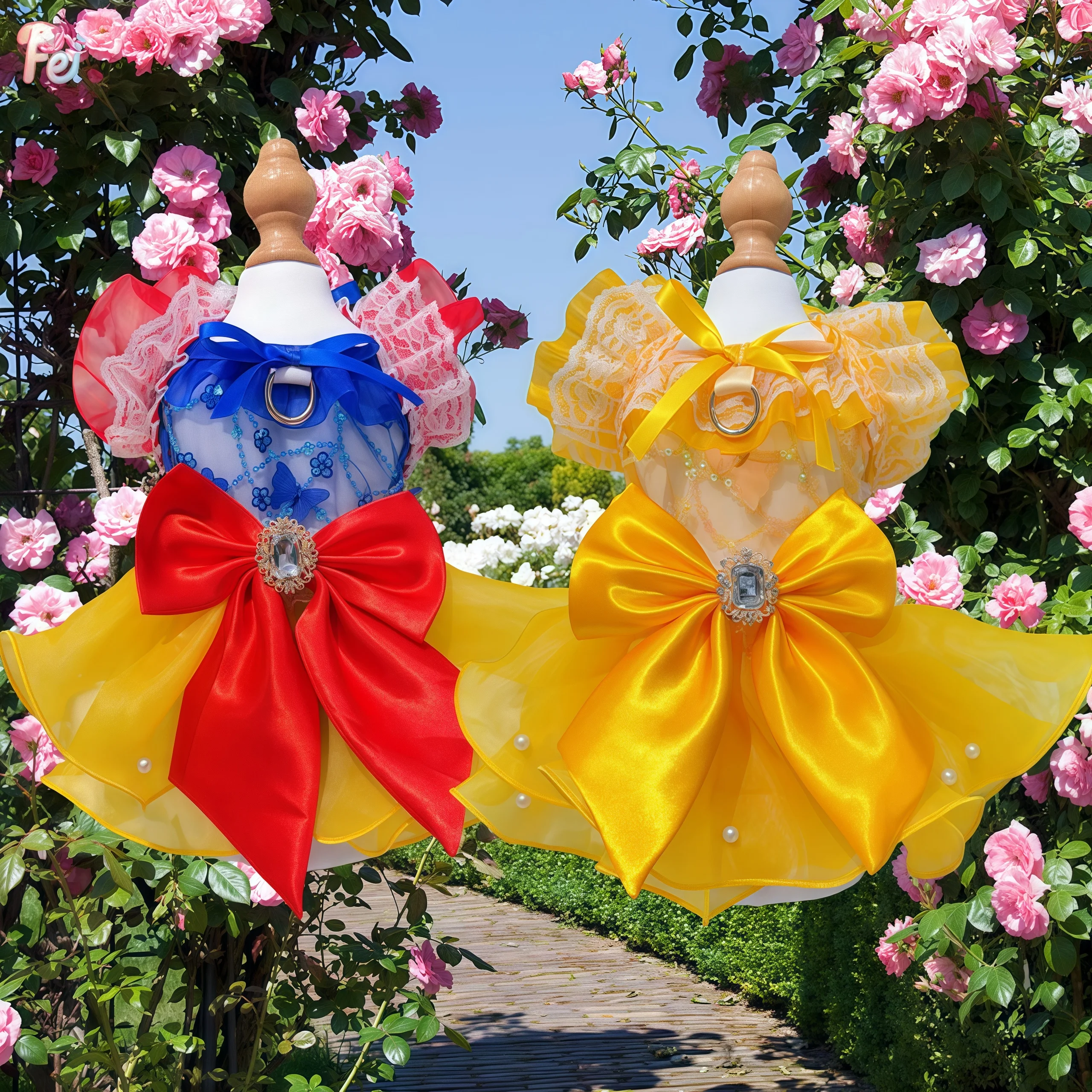 Dog clothes Pet dress SnowWhite universal small dogs lace bow photo party Christmas Halloween Costume for dog pet supplies gown
Dog clothes Pet dress SnowWhite universal small dogs lace bow photo party Christmas Halloween Costume for dog pet supplies gown