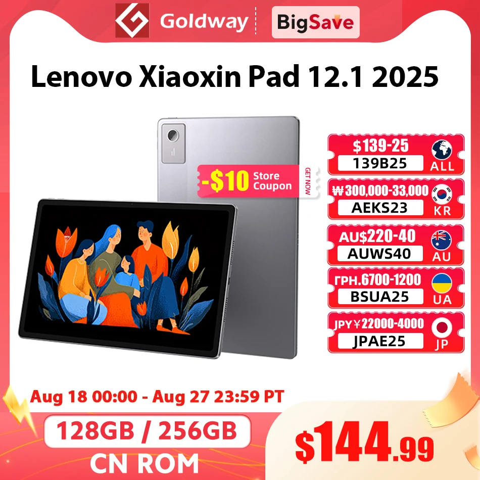 Original Lenovo Xiaoxin Pad 12.1 2025 Tablet TB365FC 128GB 256GB ROM MediaTek Dimensity 6400 12.1'' 90Hz 10200mAh 45W Charging
Original Lenovo Xiaoxin Pad 12.1 2025 Tablet TB365FC 128GB 256GB ROM MediaTek Dimensity 6400 12.1'' 90Hz 10200mAh 45W Charging