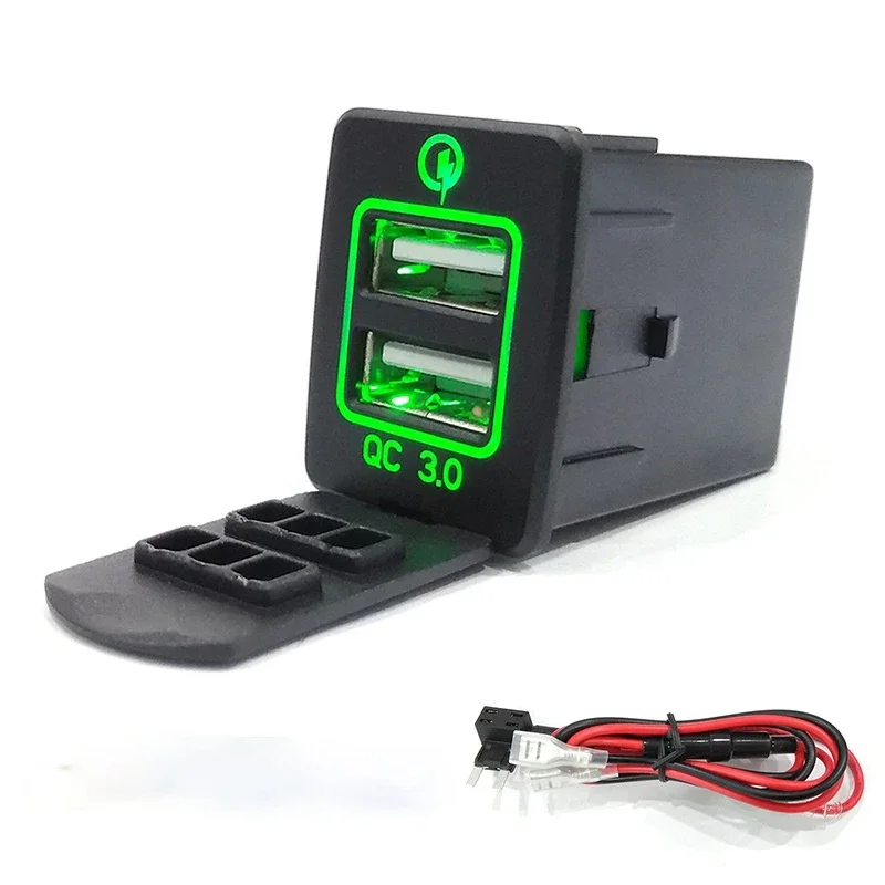 QC3.0 Dual USB Socket Power Adapter Car Modification For Nissan Sylphy TEANA Tiida Qashqai X-Trail Murano LANNIA Simma QUEST
QC3.0 Dual USB Socket Power Adapter Car Modification For Nissan Sylphy TEANA Tiida Qashqai X-Trail Murano LANNIA Simma QUEST