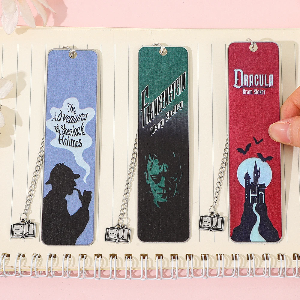 Gothic style horror crime investigation detective stainless steel metal bookmark gift, retro Gothic bookmark dark romantic
Gothic style horror crime investigation detective stainless steel metal bookmark gift, retro Gothic bookmark dark romantic