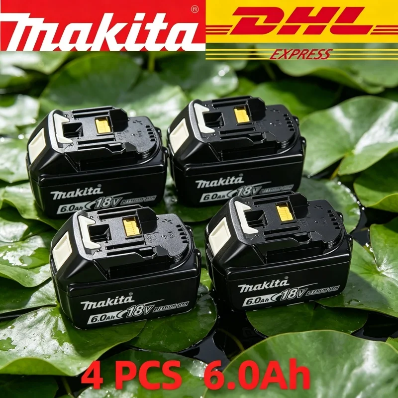 Makita Original18V 6.0AhLXT Lithium Battery, Durable and constant output, is a perfect Substitute For BL1830 BL1840 BL1850 Tools
Makita Original18V 6.0AhLXT Lithium Battery, Durable and constant output, is a perfect Substitute For BL1830 BL1840 BL1850 Tools