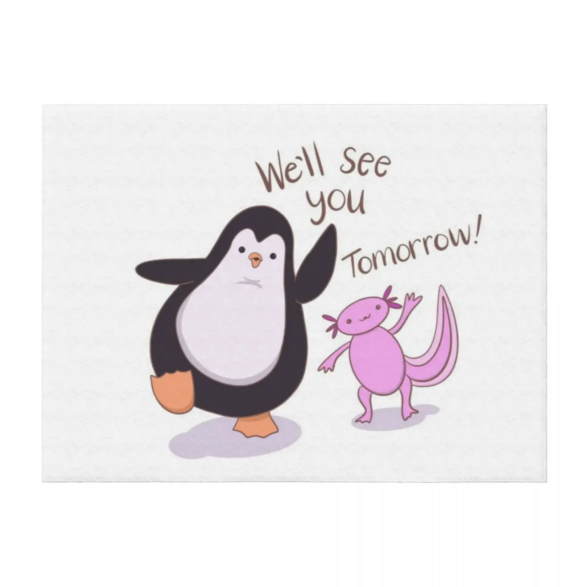 Axolotl and Penguin Friend (Original) Throw Blanket Kid'S Custom Baby Shaggy Blankets
Axolotl and Penguin Friend (Original) Throw Blanket Kid'S Custom Baby Shaggy Blankets