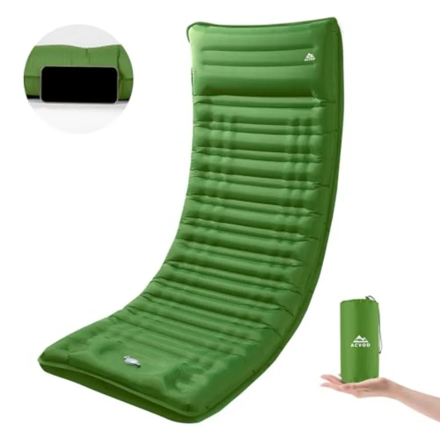 Camping Sleeping Pad Extra Thickness 4.7 Inch Inflatable Sleeping Mat Ultralight Waterproof Camping Mat with Built in Pump Air
Camping Sleeping Pad Extra Thickness 4.7 Inch Inflatable Sleeping Mat Ultralight Waterproof Camping Mat with Built in Pump Air