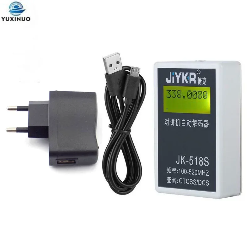 JK-518S Portable Radio LCD CTCSS & DCS 2in1 Walkie Talkie Automatic Decoder RF Frenquency 100-520MHz Counter Meter Tester JK518S
JK-518S Portable Radio LCD CTCSS & DCS 2in1 Walkie Talkie Automatic Decoder RF Frenquency 100-520MHz Counter Meter Tester JK518S