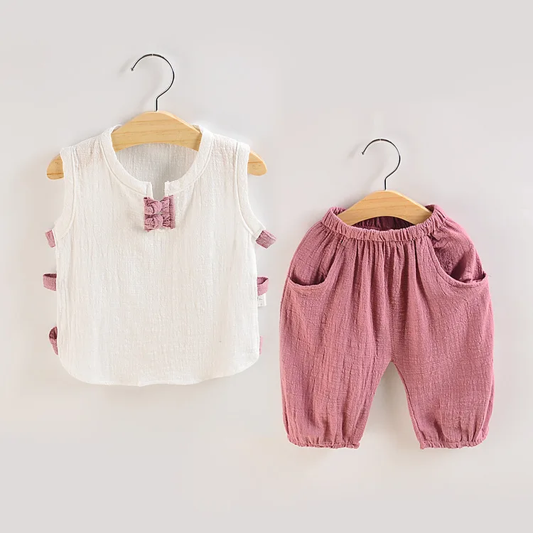2 pieces of cotton casual summer newborn boys and girls suit rib knit sleeveless T-shirt top+shorts children's sports suit
2 pieces of cotton casual summer newborn boys and girls suit rib knit sleeveless T-shirt top+shorts children's sports suit