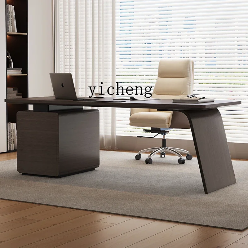 ZC Italian light luxury study desk household living room study solid wood writing desk high-end boss desk
ZC Italian light luxury study desk household living room study solid wood writing desk high-end boss desk