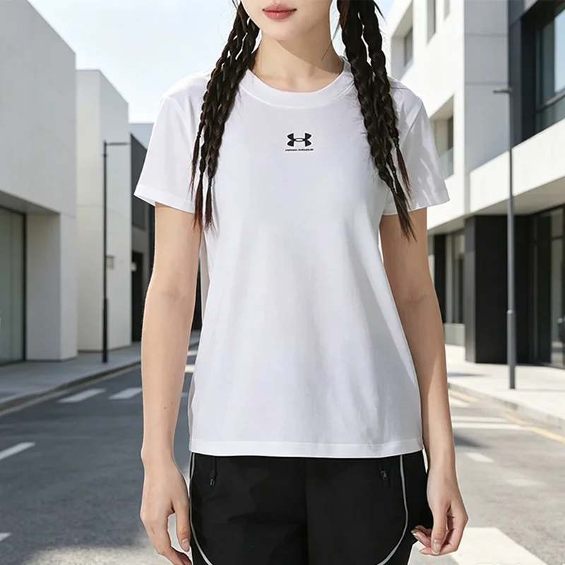 Under Armour Women's Short-Sleeved Summer Breathable Fitness Yoga Leisure Sport Round-neck T-Shirt 1383648-100
Under Armour Women's Short-Sleeved Summer Breathable Fitness Yoga Leisure Sport Round-neck T-Shirt 1383648-100