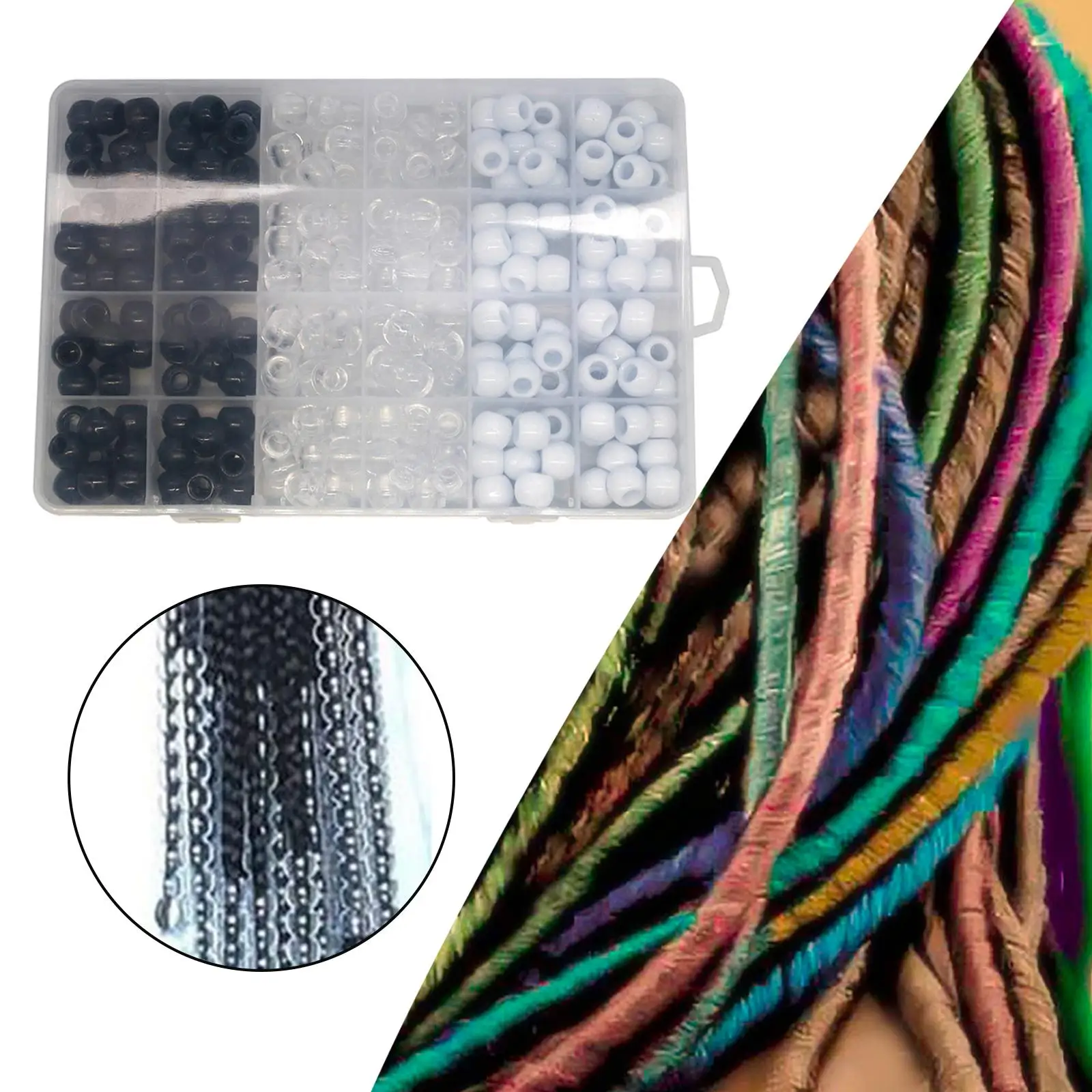 240 Pieces Dreadlocks Beads Braid Accessories with 5mm Hole,
240 Pieces Dreadlocks Beads Braid Accessories with 5mm Hole,
