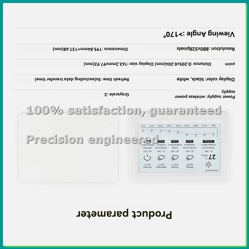 7.5inch NFC-Powered E-Paper Display No Battery Required, Wireless Power & Data Transfer for Dynamic Information Display-PZZW
7.5inch NFC-Powered E-Paper Display No Battery Required, Wireless Power & Data Transfer for Dynamic Information Display-PZZW