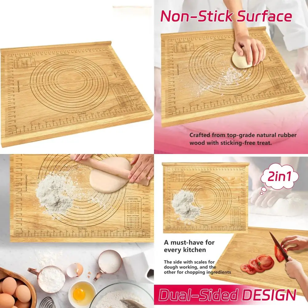 24x20 Inch Wooden Rolling Board with Edge for Pastry Dough and Baking
24x20 Inch Wooden Rolling Board with Edge for Pastry Dough and Baking