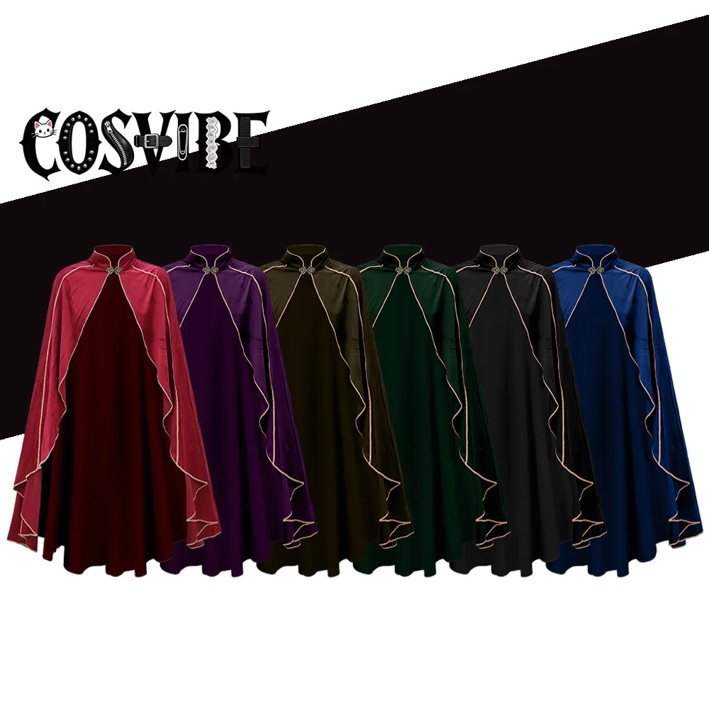 Medieval Suede Cloak Cape Cosplay Costume - Halloween Vampire Pirate Robe Men Women Carnival Fancy Party
Medieval Suede Cloak Cape Cosplay Costume - Halloween Vampire Pirate Robe Men Women Carnival Fancy Party
