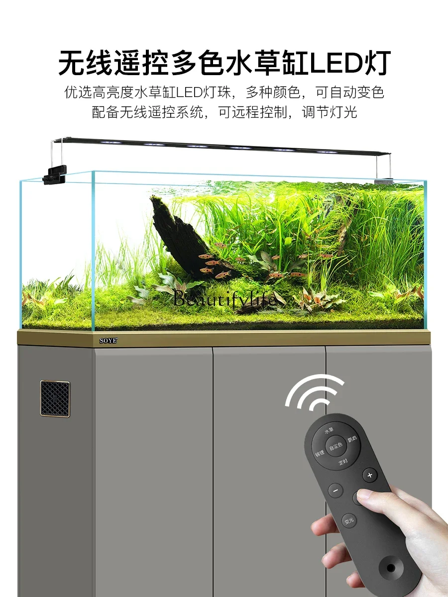 yj9 Fish Tank Landscape Super White Ecological Water Plants Living Room Glass Bottom Filter Household Floor Medium Large
yj9 Fish Tank Landscape Super White Ecological Water Plants Living Room Glass Bottom Filter Household Floor Medium Large