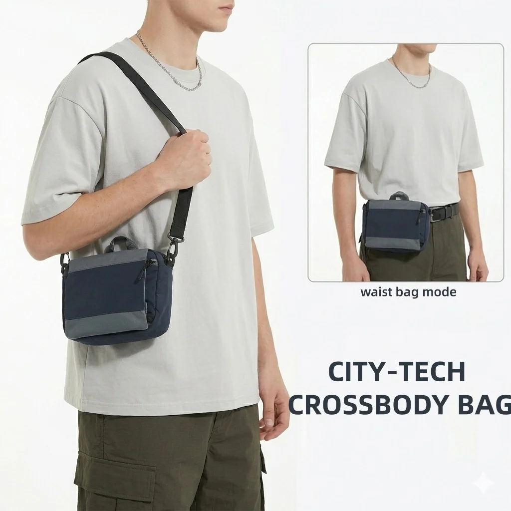 Crossbody Bag Men Lightweight Causal Bag Nylon Shoulder Bag Mini Waist Pack Waterproof Casual Messenger for Outdoor Travel
Crossbody Bag Men Lightweight Causal Bag Nylon Shoulder Bag Mini Waist Pack Waterproof Casual Messenger for Outdoor Travel