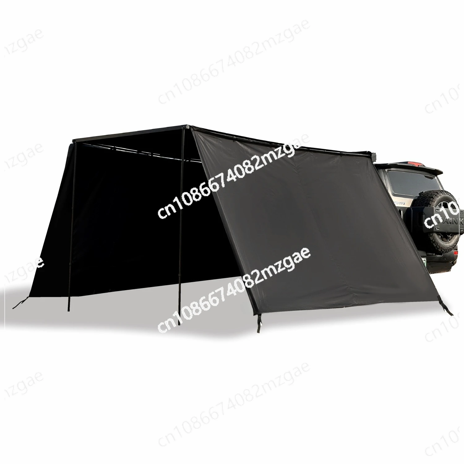 Outdoor car edge tent vinyl blackened side sunshade cloth with window screen mesh expansion RV load rainproof camping
Outdoor car edge tent vinyl blackened side sunshade cloth with window screen mesh expansion RV load rainproof camping