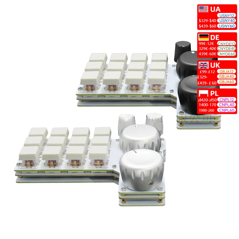 Nvarcher 4pcs Clip Small Keyboard Aluminum Alloy Knob for CXT12e4 /CTX 12E3 Four Knobs
Nvarcher 4pcs Clip Small Keyboard Aluminum Alloy Knob for CXT12e4 /CTX 12E3 Four Knobs