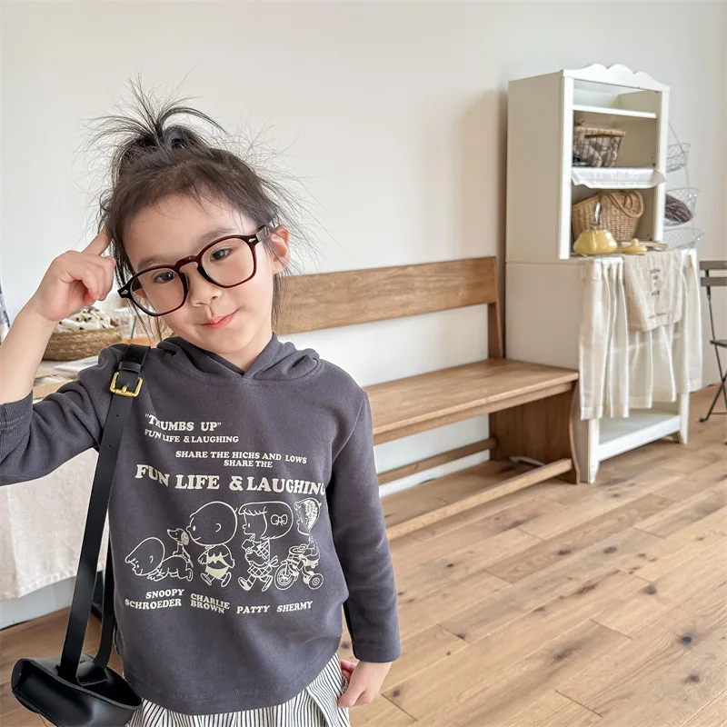 2025 Boys' and Girls' Autumn Long Sleeved Hoodie Bottom Shirt Spring Children's Clothing New Children's Korean T-shirt Top
2025 Boys' and Girls' Autumn Long Sleeved Hoodie Bottom Shirt Spring Children's Clothing New Children's Korean T-shirt Top