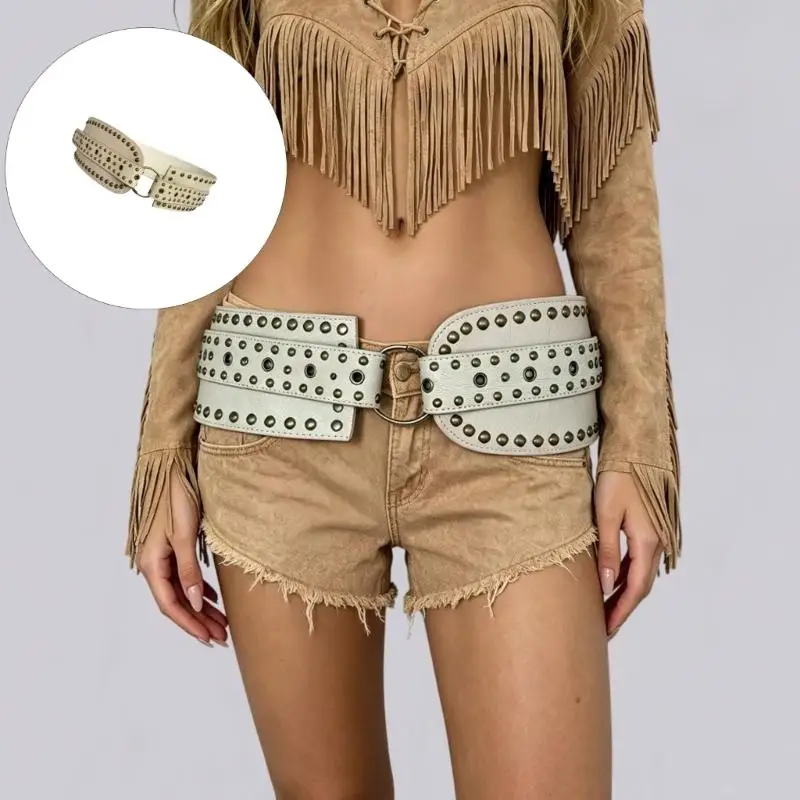 A52E Heavy Duty Studded Belt Adjustable Width With Invisible Sliding Track For Women
A52E Heavy Duty Studded Belt Adjustable Width With Invisible Sliding Track For Women