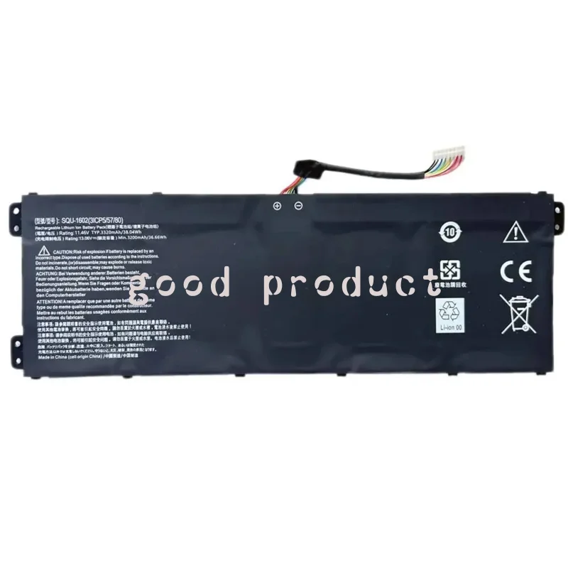 SQU-1602 Laptop Battery For Hasee 916Q2271H 3ICP5/57/80 X5-CP5D1 CP5E1 CP5S1 SQU1602
SQU-1602 Laptop Battery For Hasee 916Q2271H 3ICP5/57/80 X5-CP5D1 CP5E1 CP5S1 SQU1602