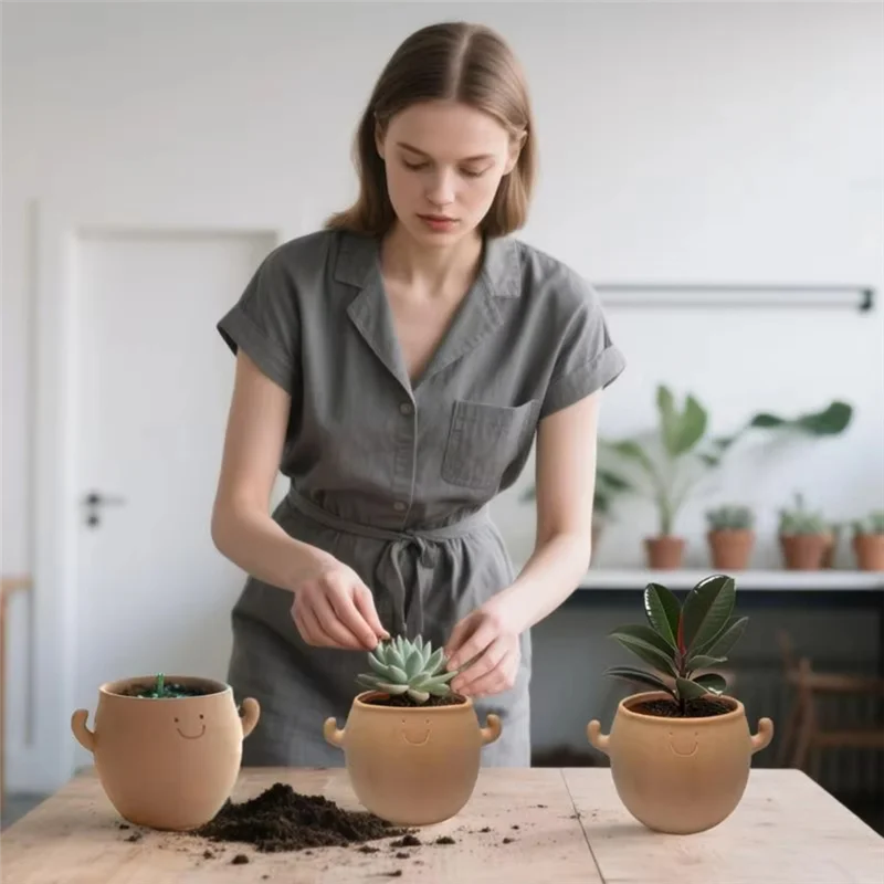 Fresh Plant Pot Home Decoration Smiling Face Planter For Garden For Balcony Bonsai Yard Men Desk Workplace
Fresh Plant Pot Home Decoration Smiling Face Planter For Garden For Balcony Bonsai Yard Men Desk Workplace